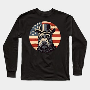 Patriotic Scottish Terrier Long Sleeve T-Shirt